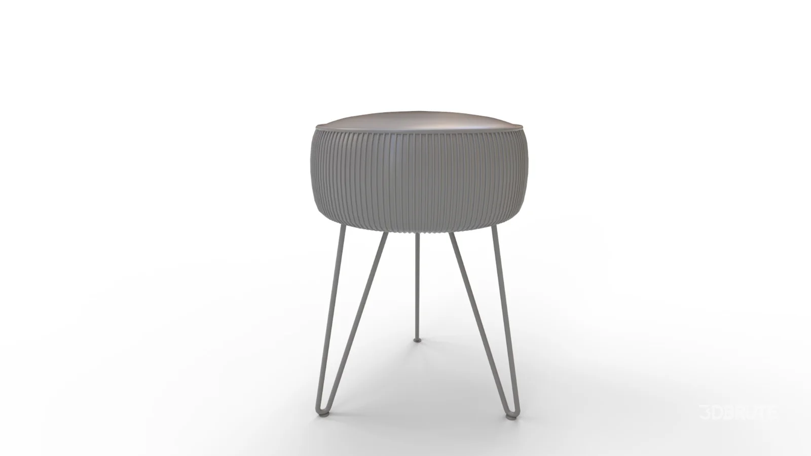 LUE BONA Pleated Vanity Stool Image 4