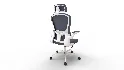 aveza office medium back chair mesh and fabric-dark grey - Thumbnail 9
