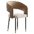 Casual Ventilated Back Arm Chair with Upholstered Armrest - Thumbnail 3