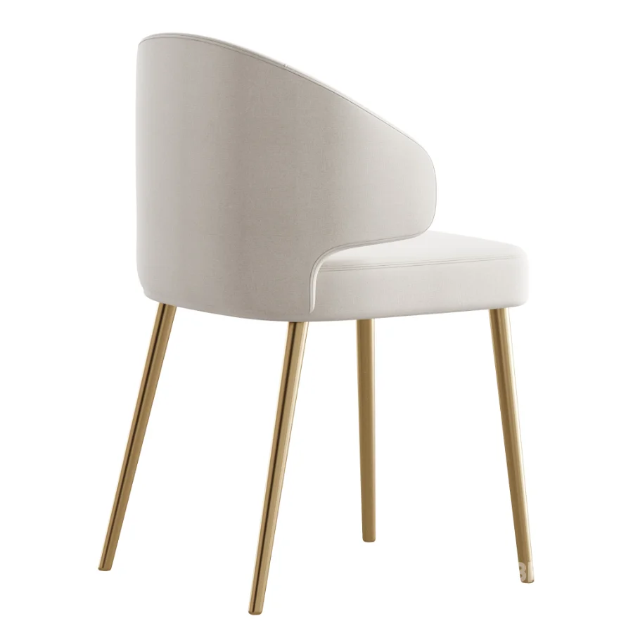 Contemporary Low Back Padded Armless Chair Image 6