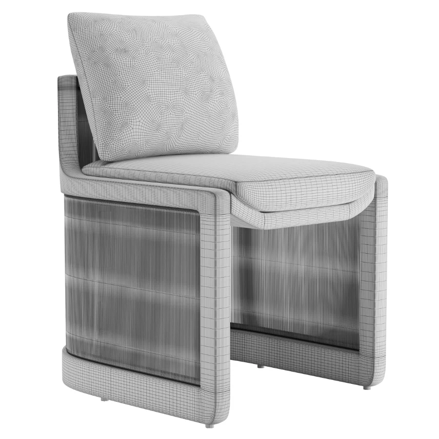 RH Brera Teak Dining Side Chair Image 6