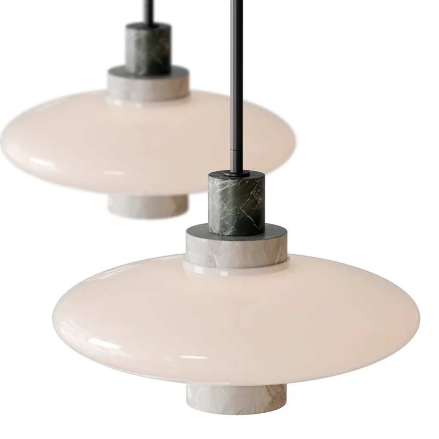 Virgo Contrast Marble Pendant Light Image 6