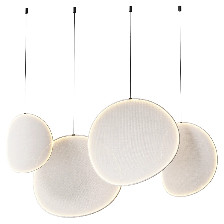 IIII 09 Led Fabric Pendant Lamps Image 2