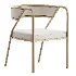 Dining Room Glam Chair Gold Legs Velvet Arm Chair - Thumbnail 3