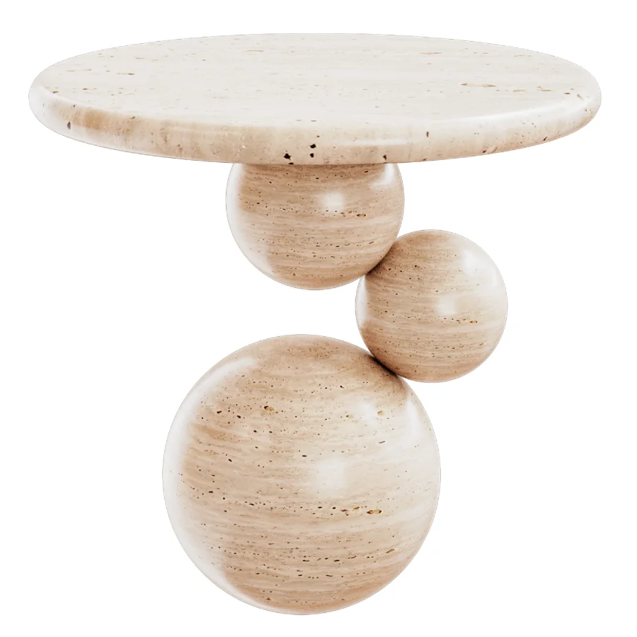 Stone side Table Image 1