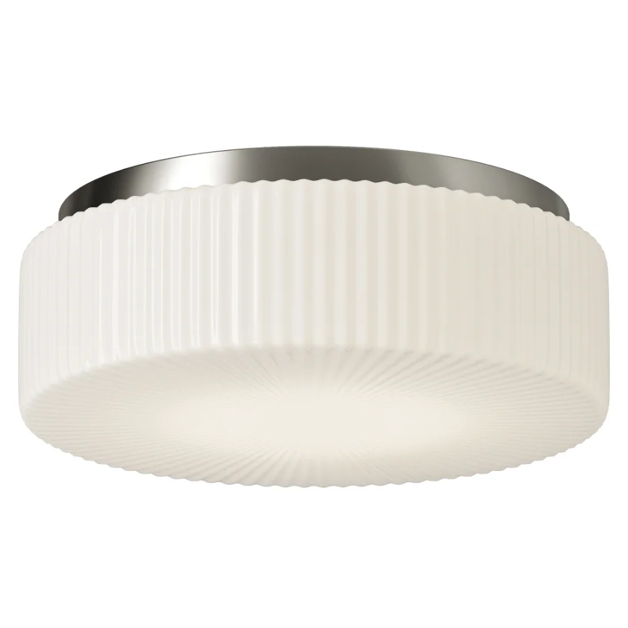 Lumina Flush Mount 14 Brushed Nickel Image 1