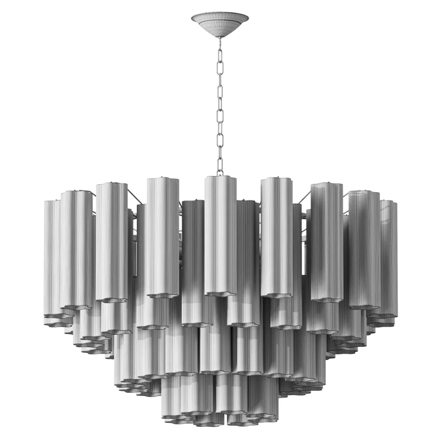 Tronchi Chandelier white murano Image 4