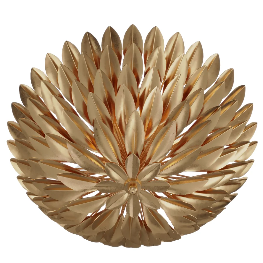 Olive Leaf Semi-Flush Ceiling Light Image 7