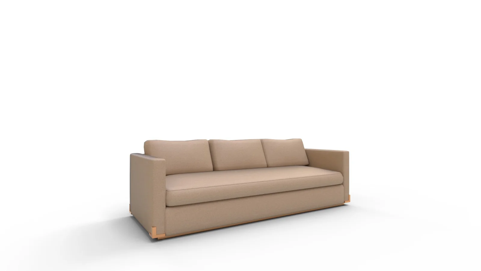 WALKER SOFA FAWN VELVET Image 9