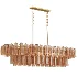 Addis Brass Linear Chandelier - Thumbnail 1