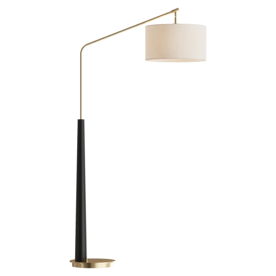 Possini Euro Pilar Arc Floor Lamp Image 2
