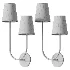 Greta Double Wall Sconce Satin Brass - Thumbnail 3
