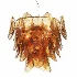 Magnolia Smoke White Glass Chandelier - Thumbnail 4