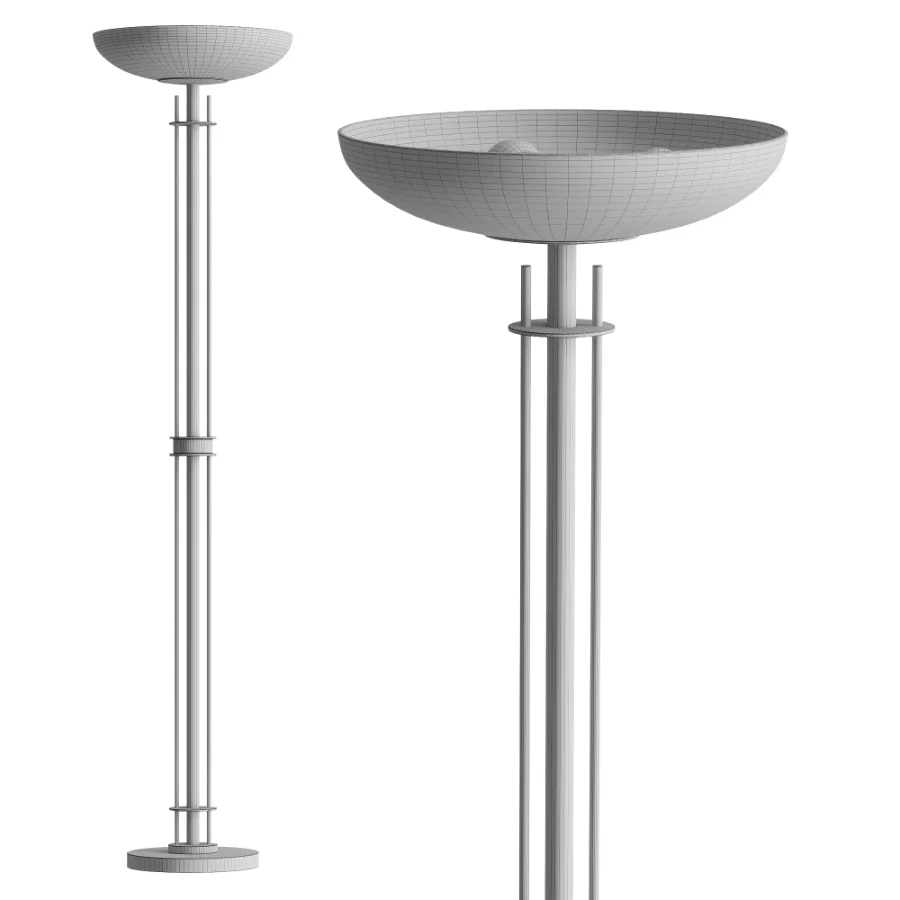 Possini Euro Linear Light Blaster Torchiere Lamp Image 3