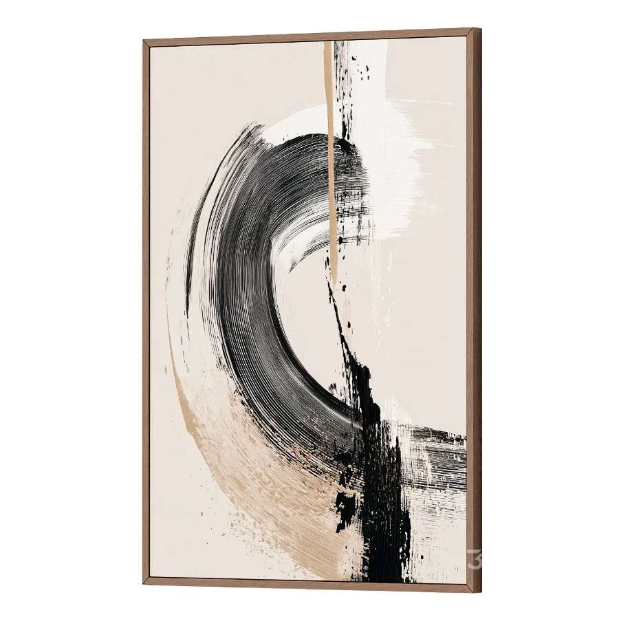 Modern Brushstroke Wall Art Image 1