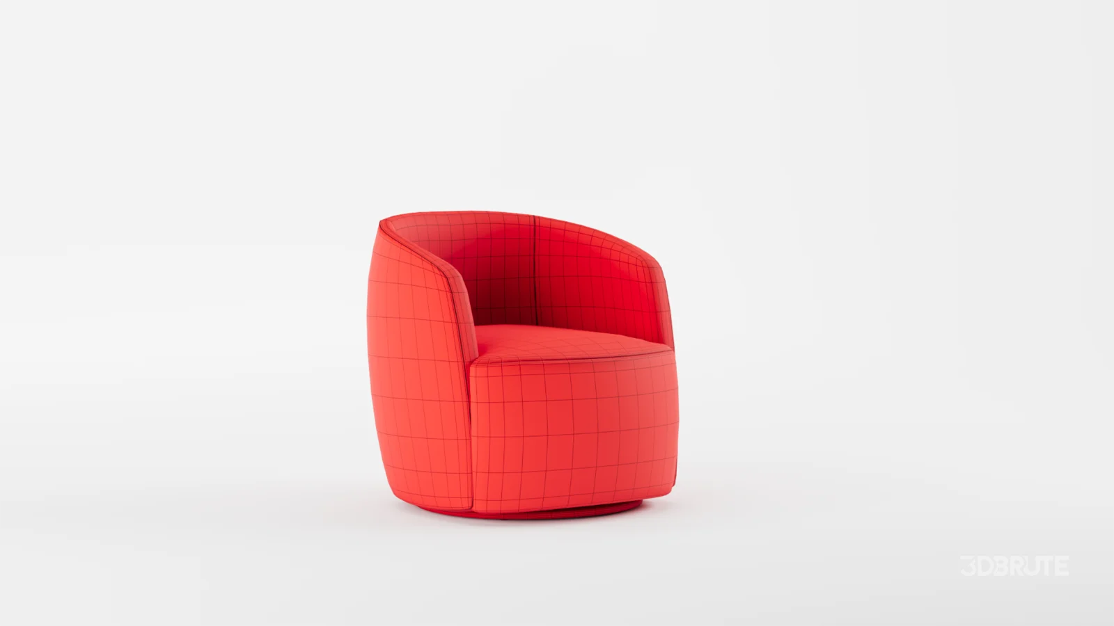Tub Swivel Chair Navy Linen Image 11