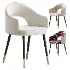 Contemporary Low Back Padded Armless Chair - Thumbnail 1