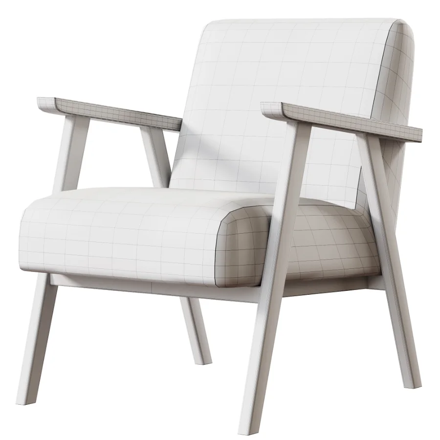 Ebbe Ecru Linen Armchair Image 5