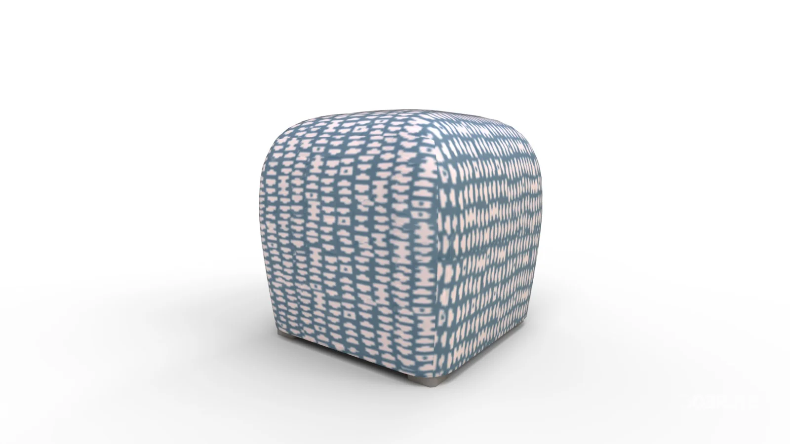 Deco Ottoman Dusty Blue Odalisque Image 6