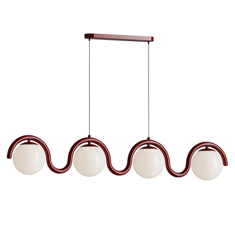 Lenox Linear Ball Pendant Lamp 4 heads Image 1