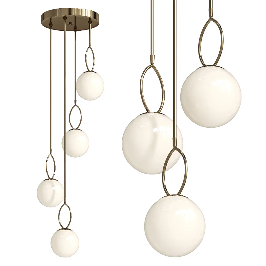 ASROUN 4-Light Ceiling Light Image 2