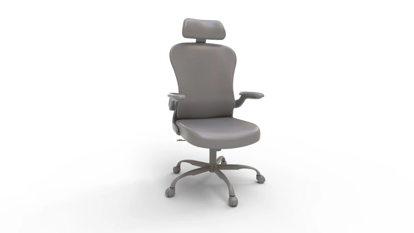 aveza office medium back chair mesh and fabric-dark grey Image 1