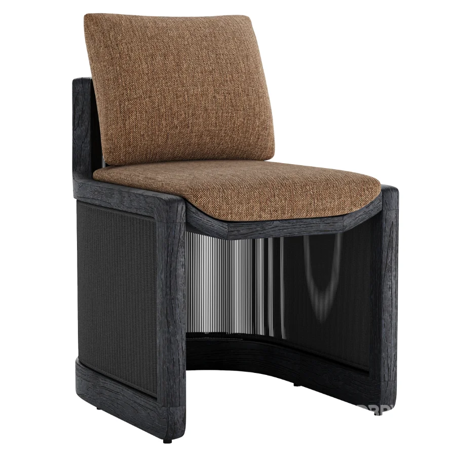 RH Brera Teak Dining Side Chair Image 2