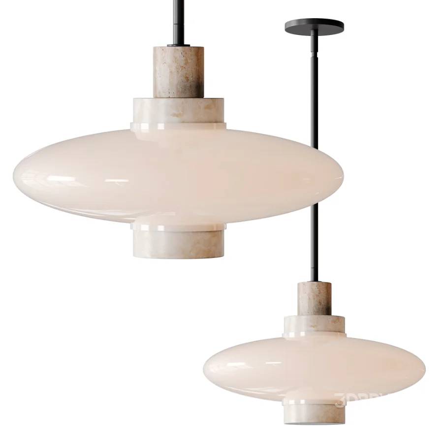 Virgo Contrast Marble Pendant Light Image 9