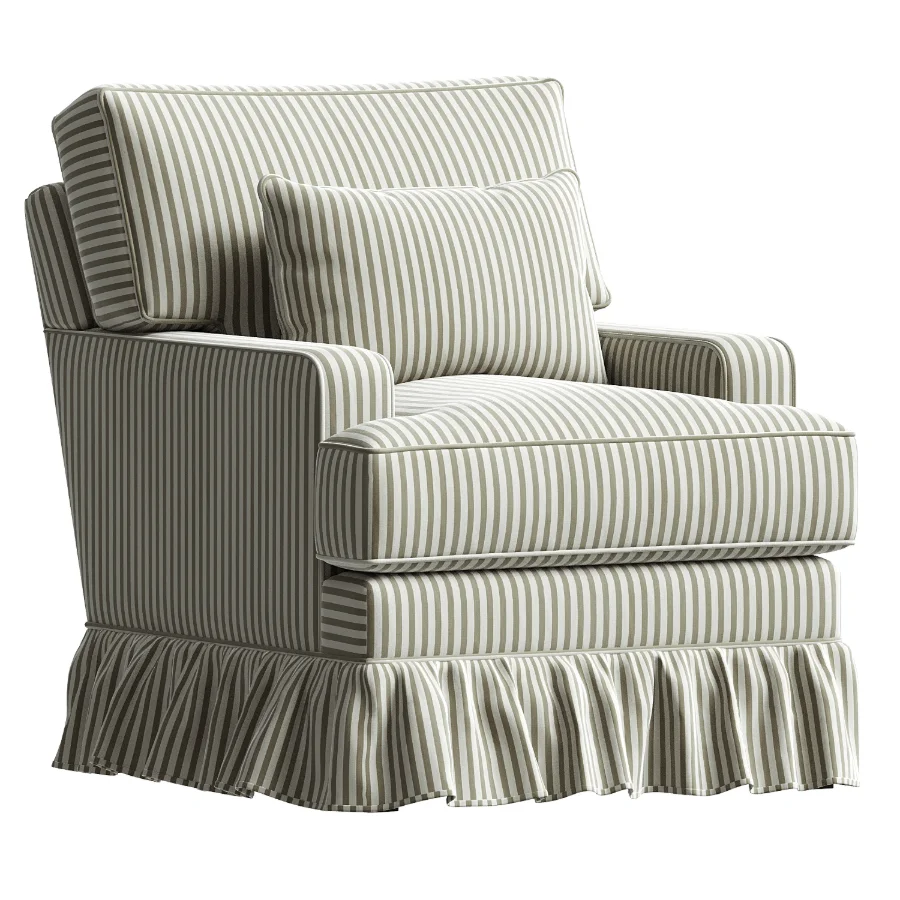 Westbury Ruffle Swivel Glider Image 3