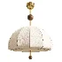 Vintage Floral Pattern Fabric Dome Pendant Light - Thumbnail 2