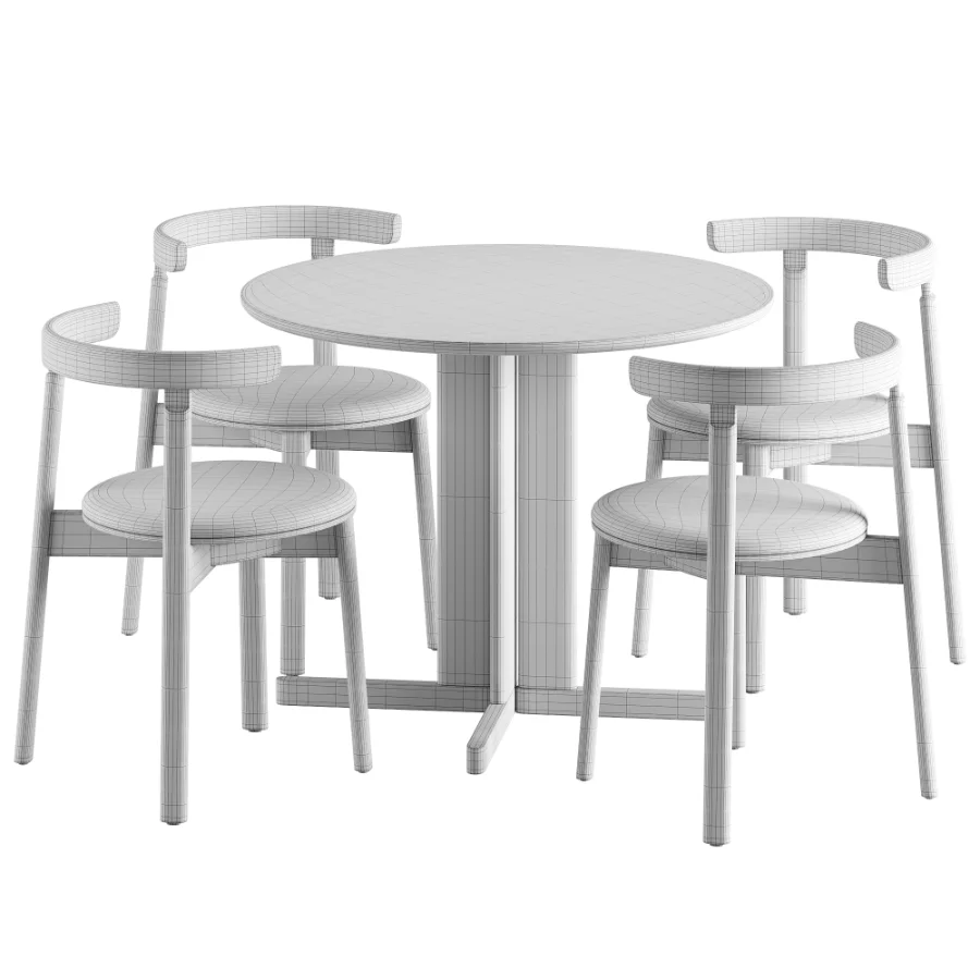 Lunar Chair Trefoil Table Image 6