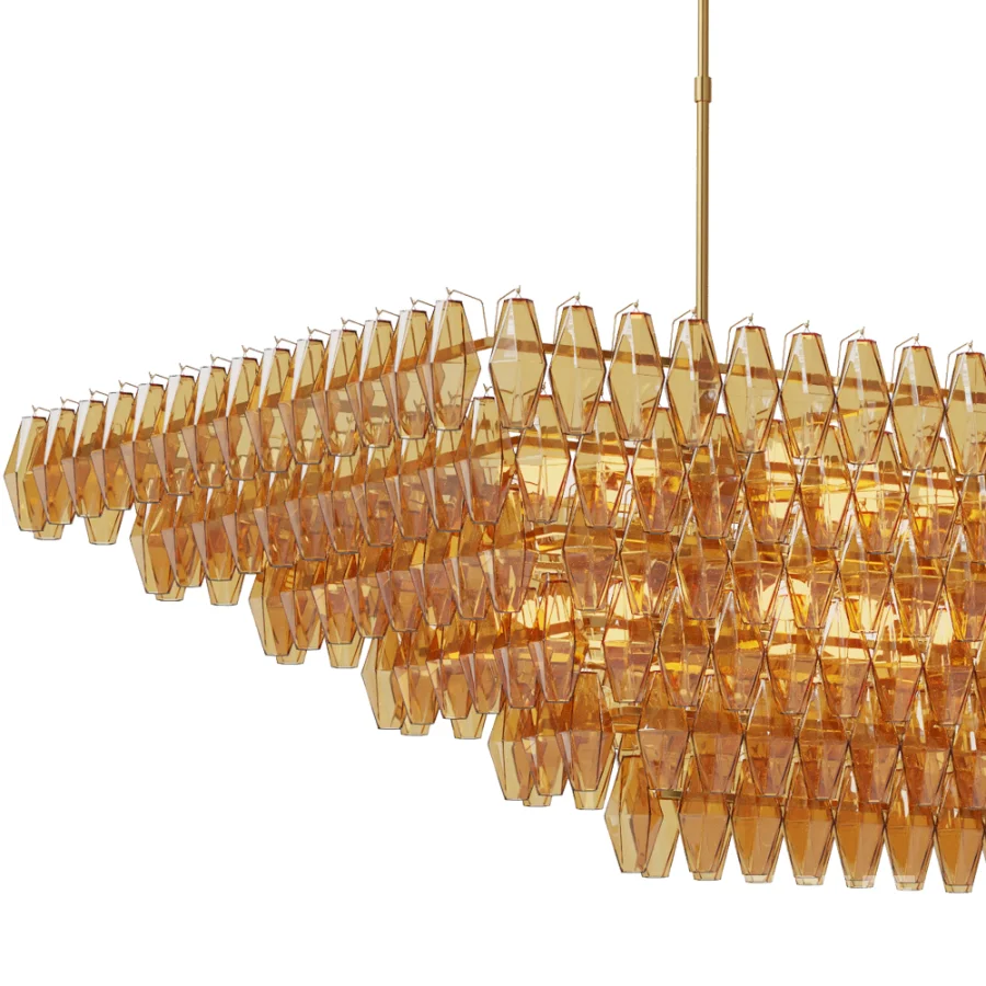 Gold Crystal Chandelier Image 3