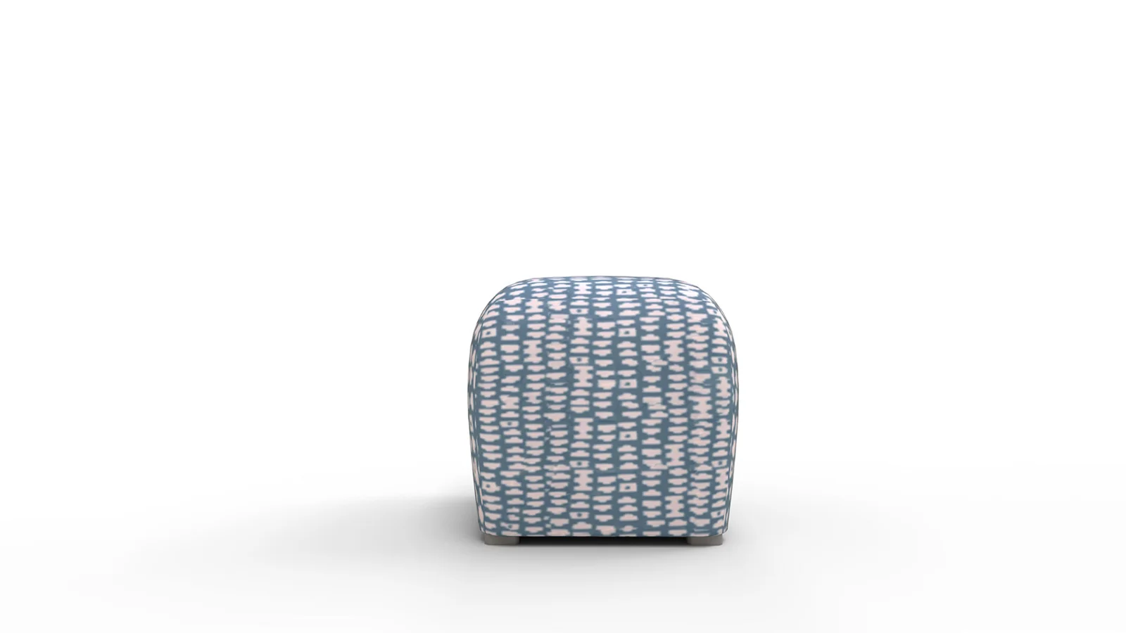 Deco Ottoman Dusty Blue Odalisque Image 5