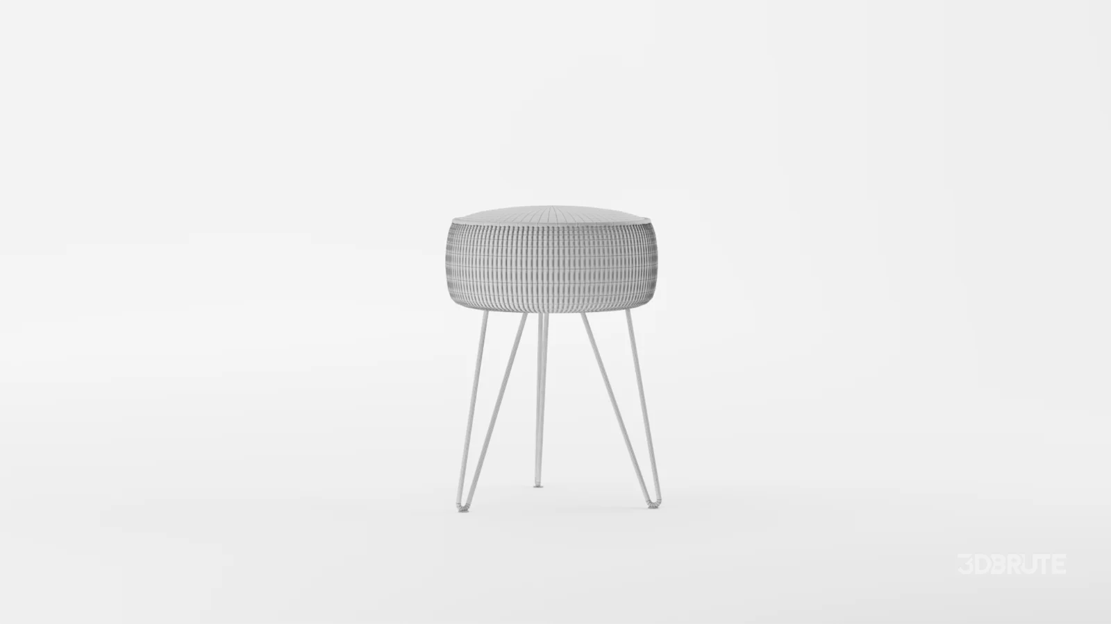 LUE BONA Pleated Vanity Stool Image 8