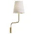 Swedish Designer Wall Light Brass Fabri Sweden 1940s - Thumbnail 2