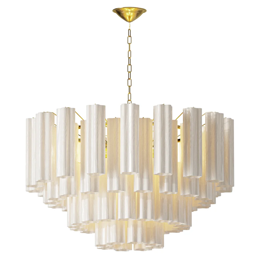 Tronchi Chandelier white murano Image 2