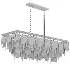 Matte Gold Glass Fringe Chandelier - Thumbnail 3
