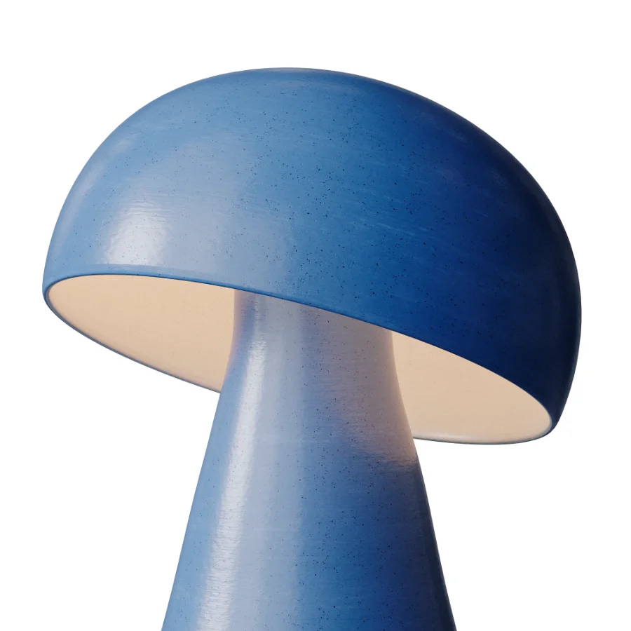 White Mushroom Table Lamp Image 6