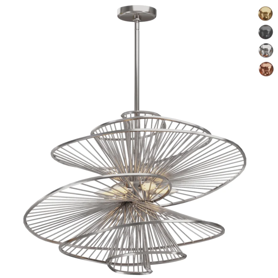 Ribbon Swirl Chandelier Image 6