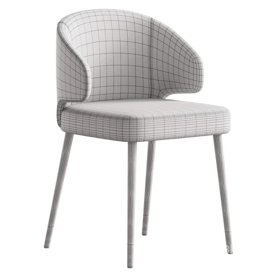 Contemporary Low Back Padded Armless Chair Image 7