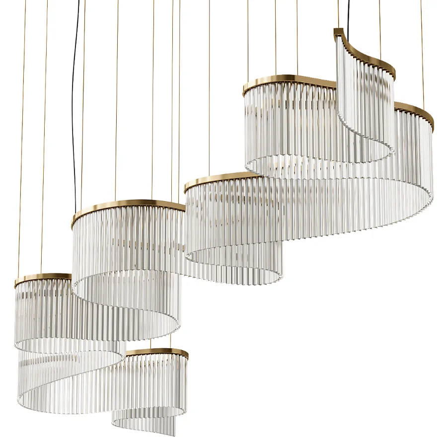 Snake Chandelier Contemporary by Paralume Marina Image 3