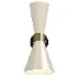 Cairo Mid Century Double Cone Brass Wall Light - Thumbnail 1