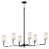Remington 6 Light Linear Chandelier 44 Matte Black - Thumbnail 2