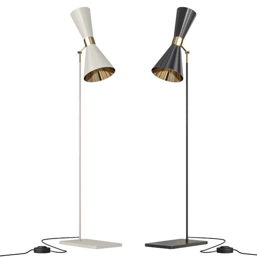 Handmade adjustable brass floor lamp Image 2