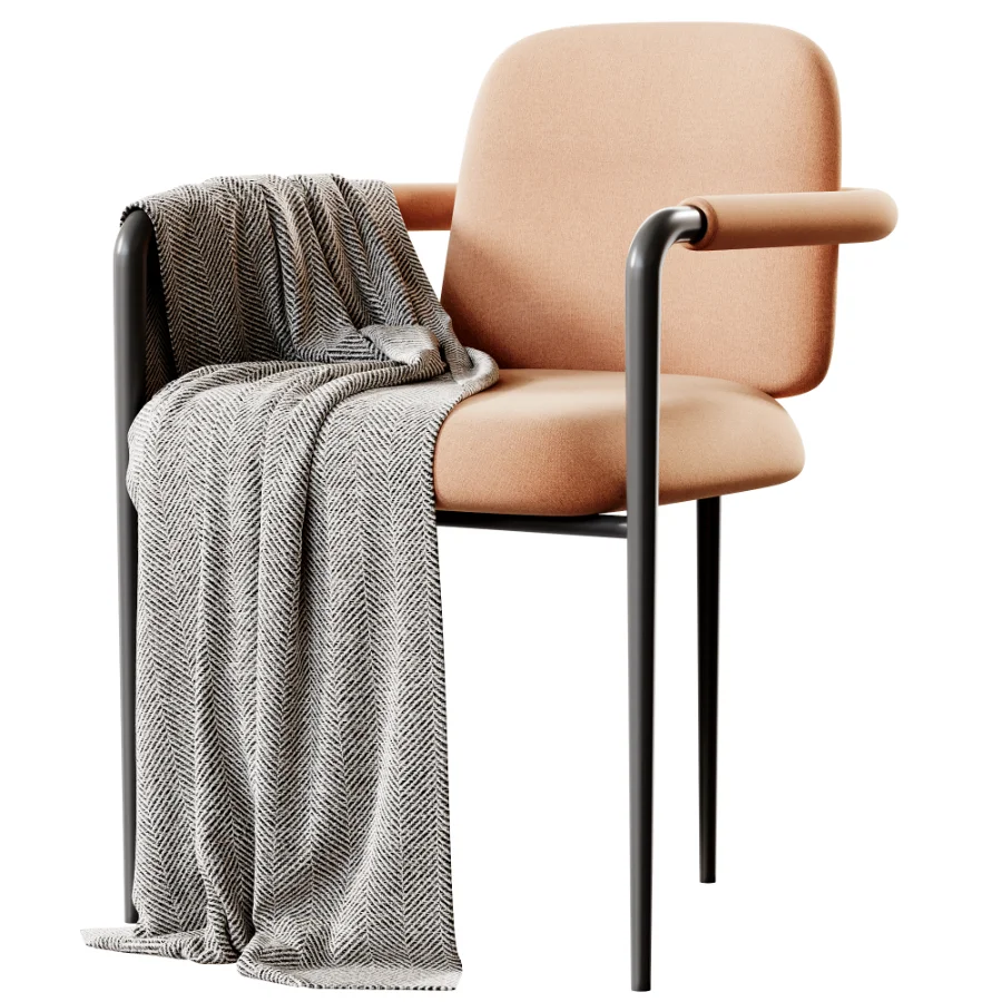 Avont White Performance Fabric Dining Armchair Image 3