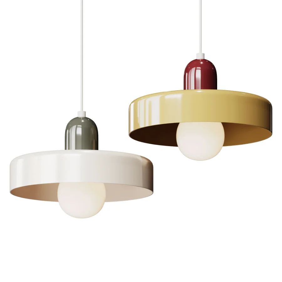 Bauhaus Stained Glass Pendant Light Image 2