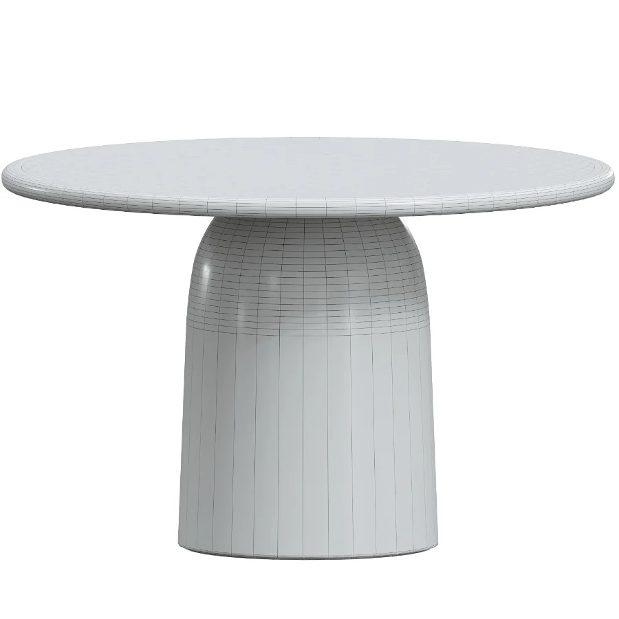 Tesso dark grey dining table Image 4