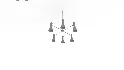 Brentston Metal Chandelier Black - Thumbnail 5