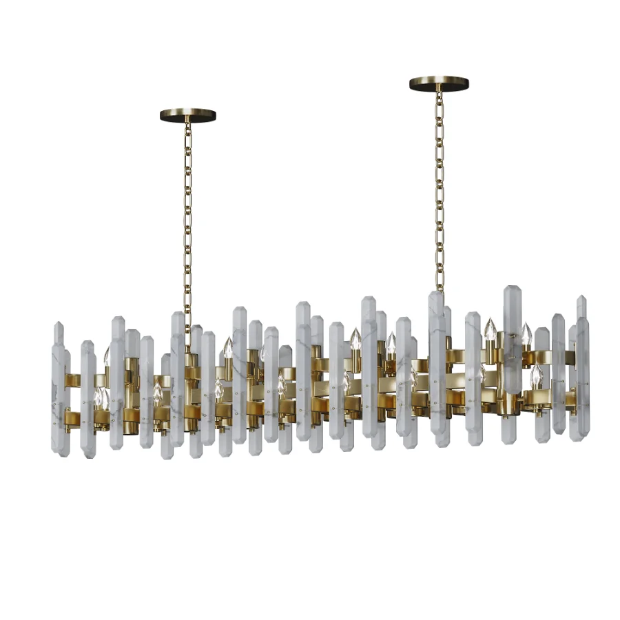 Bonnington Large Striped Chandelier Image 2