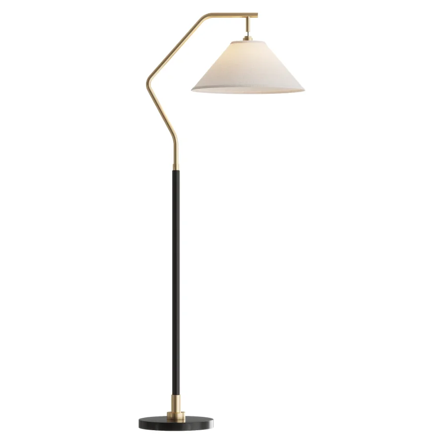 Possini Euro Rook Arc Floor Lamp Image 2